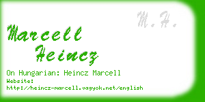 marcell heincz business card